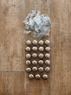Allen + Roth Sybilla Satin Nickel Round Cabinet Knob Set of (23)